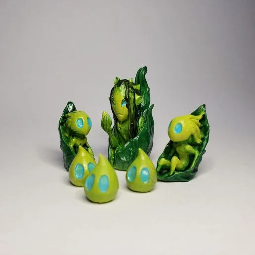 Dice Throne Treant Spirits: Seedling, Sapling, Dryad