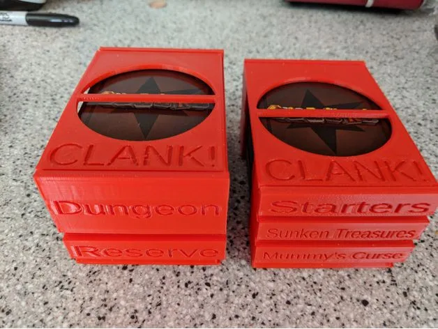 Clank: A Deck-Building Adventure Card Boxes