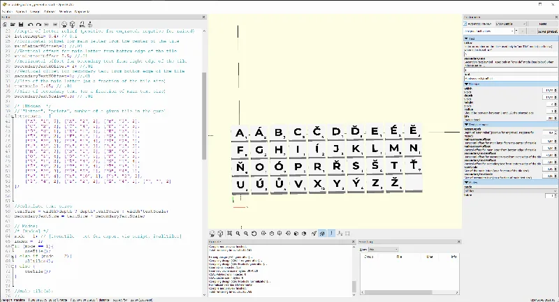 Custom scrabble tile generator (remix) + czech tiles