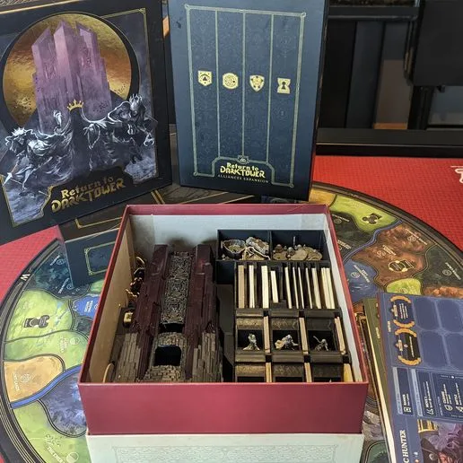Return to Dark Tower with Expansion Board Game Box Insert Organizer