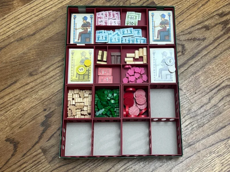 Faiyum Board Game Insert sleeved w/ Expansion