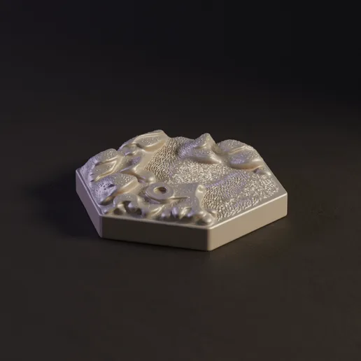 Martian Terrain Hex – Alien Landscape Tile for Terraforming Mars