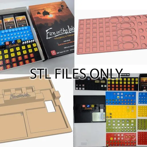 Fire in the Lake board game insert GMT COIN game
