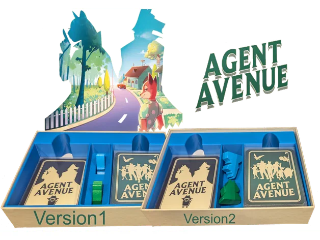 Agent Avenue Box-Inlay für Karten mit Hüllen / Agent Avenue Box Insert for Sleeved Cards