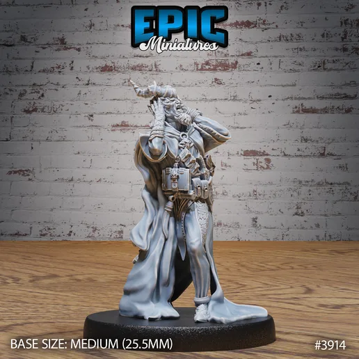 Tiefling Guild Summoner Horrified ‧ DnD Miniature ‧ Tabletop Miniatures ‧ Gaming Monster ‧ 3D Model ‧ RPG ‧ DnDminis ‧ STL FILE