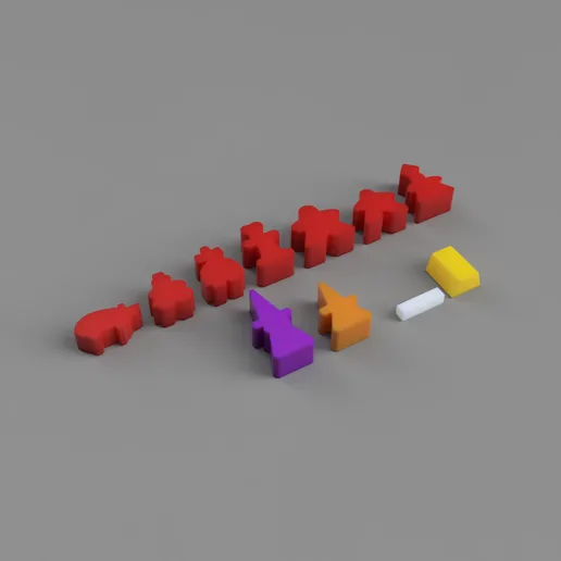 Carcassonne Replacement Game Figures
