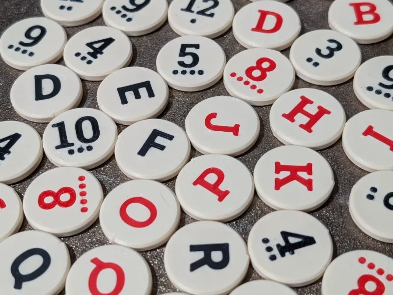 Catan Number Set 4 and 6 player with magnets