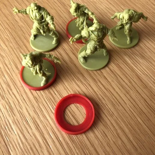Zombicide Figure Base Identifier Rings