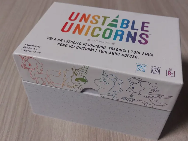 Unstable Unicorns box (all expansions with og lid)