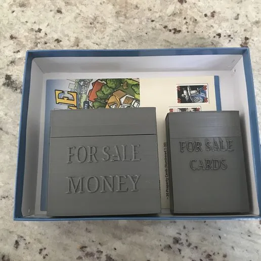 For Sale Card Game Money and Card Holder
