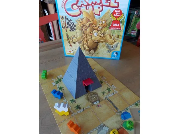 Dice Tower (Pyramid) for Camel-Up Board Game
