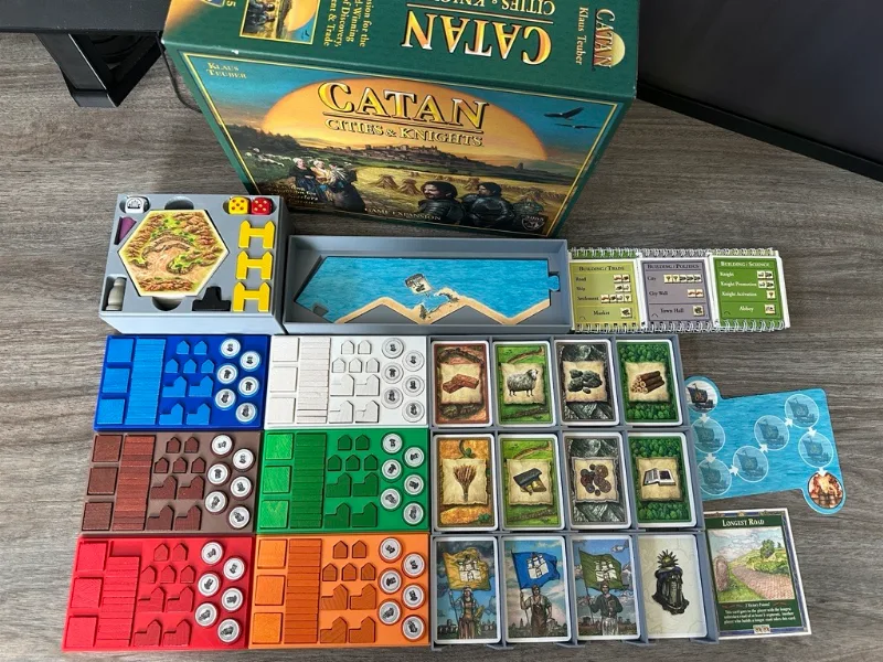 Catan Game Piece Organizer for Expansion Pack