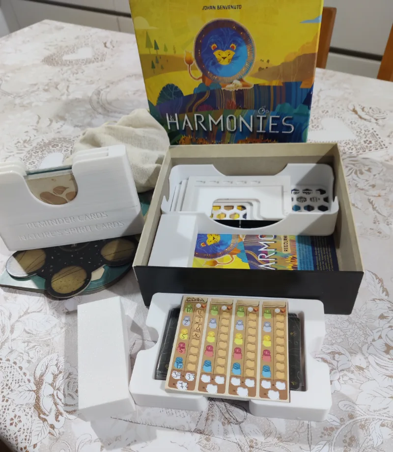 Harmonies game organizer ready to play (vertical)