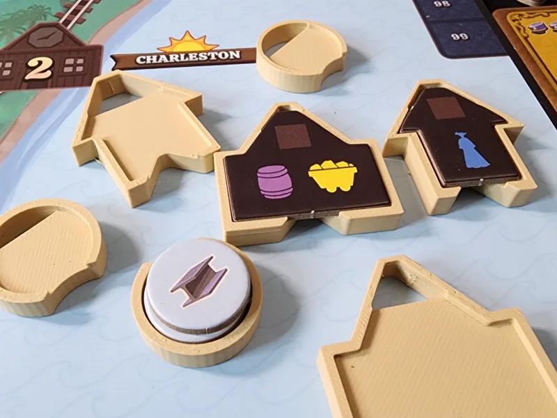 Markers for Lightning Train board game