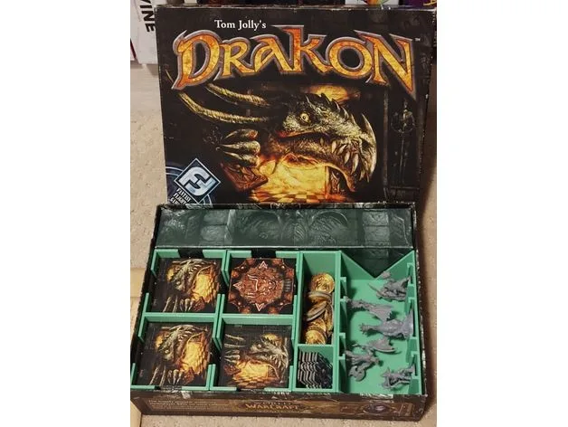 Drakon 3rd edition board game insert and organizer