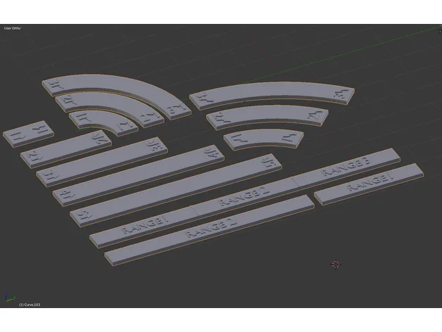 Star Wars X-Wing Movement Templates