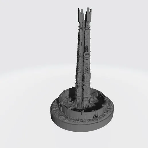 Dark tower miniature for board games like War of the Ring