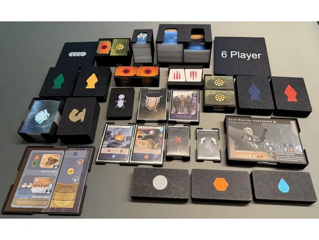 Dune Imperium Uprising + Rise of Ix + Immortality + Bloodlines insert (supports sleeves)