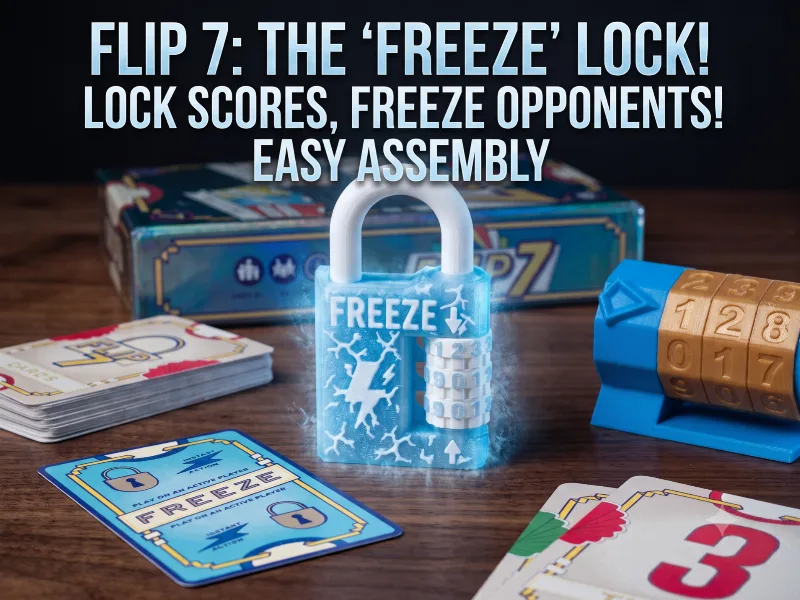 Flip 7 "Freeze" Padlock fidget - Game Upgrade