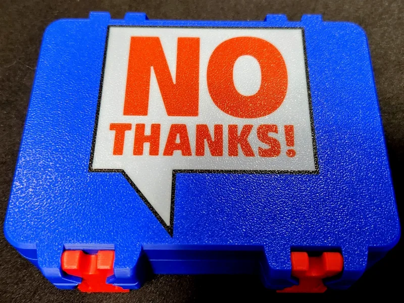 No Thanks! Large Format SnapLock Card Box
