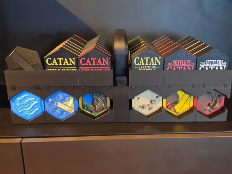 3D Catan "Big Three" Organizer & Carrying Case