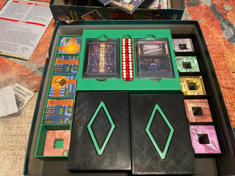 Lords of Vegas board game insert