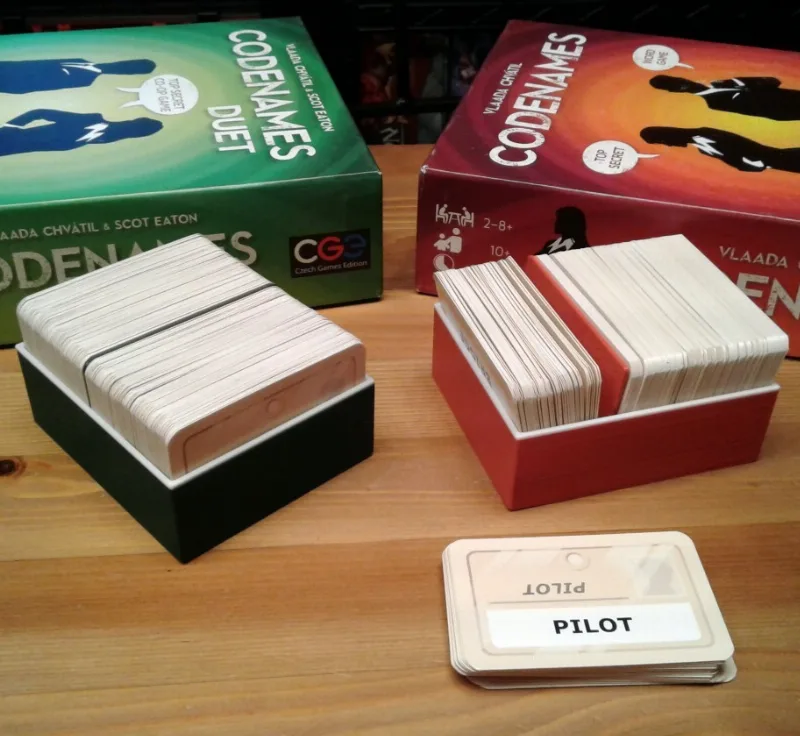 Codenames Card Box and Divider