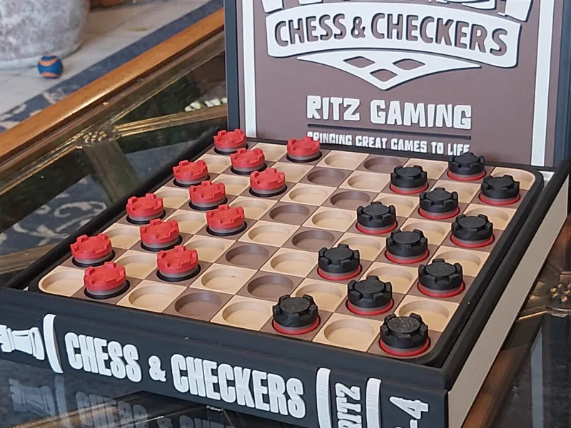 CHESS & CHECKERS - Bookcase Edition