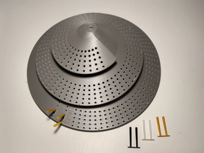 5 Player Cribbage Spiral Board