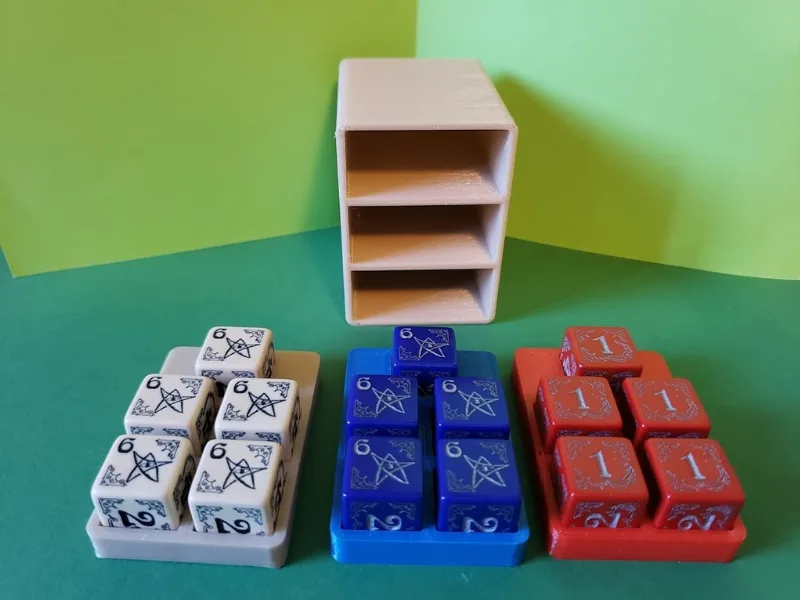 Arkham Horror - Dice Trays and Shelf