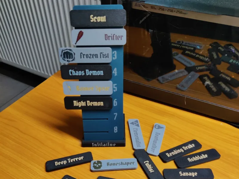 Initiative Slider Board for Gloom- & Frosthaven