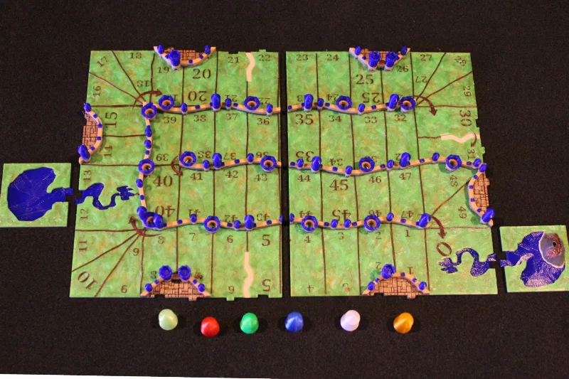 RifRaf Carcassonne Custom Integrated Score Board