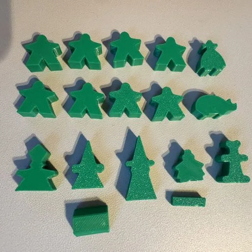 pawns / meeple games Carcassonne 10 shapes (including extensions)