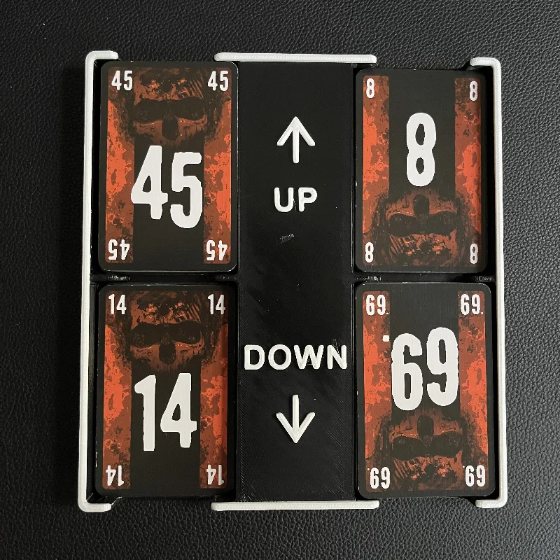 Card tray and storage system for The Game