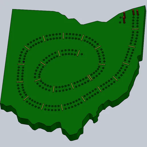 Ohio Cribbage Board
