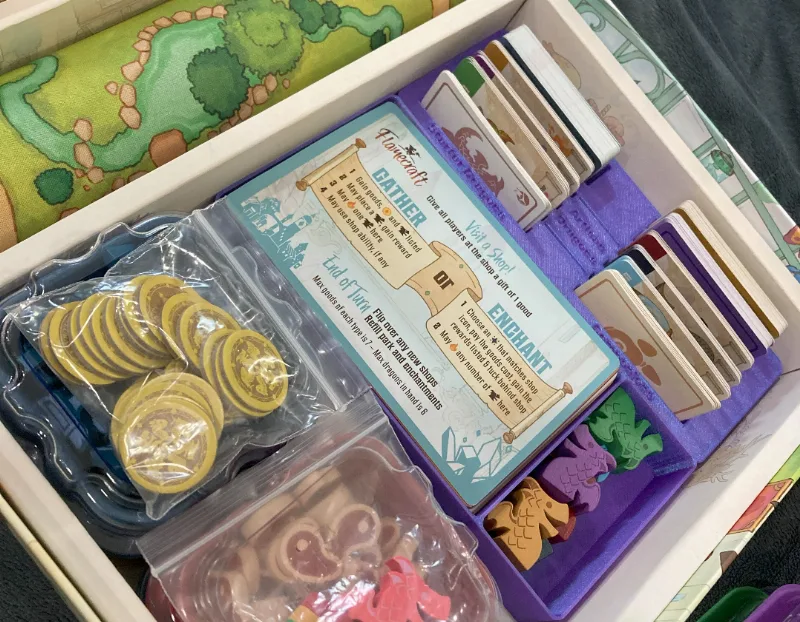 Flamecraft Boardgame Organization insert