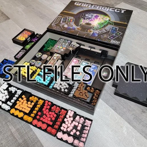 Gaia project (& The Lost Fleet expansion) insert / box organizer with individual player trays