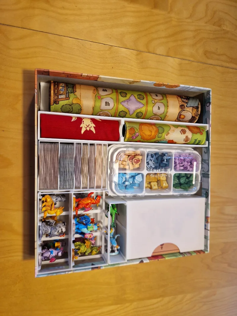 Flamecraft Deluxe Insert with Dragons & Dragons and promos and extra content (sleeved)