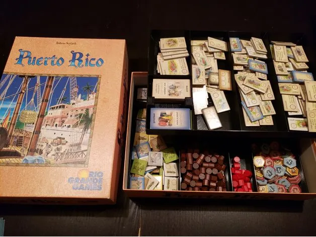Puerto Rico board game insert and organizer