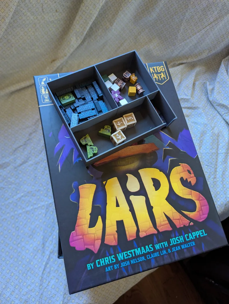 Lairs! Board Game Insert Trays