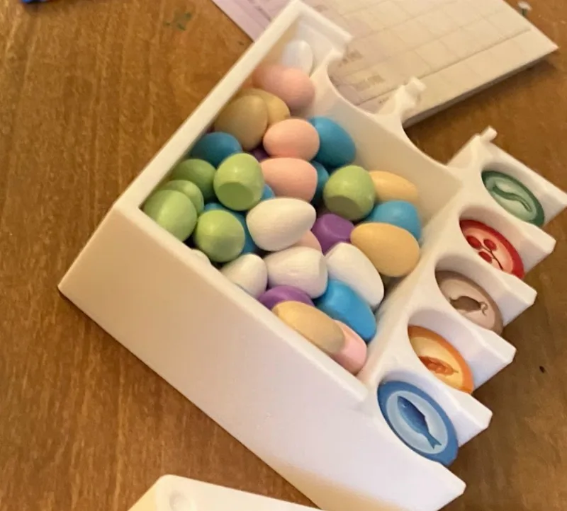 Wingspan Egg & Food Bin - 7 Slot Design for Oceana Expansion