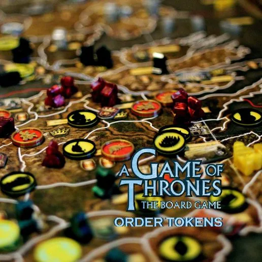 A Game of Thrones The Board Game Order Tokens Full Set