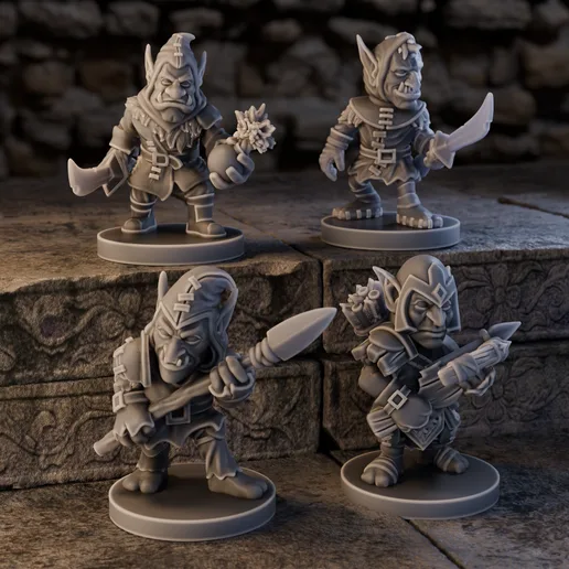 Goblin Enemies – Tiny Epic Dungeons | 15mm Scale Miniatures