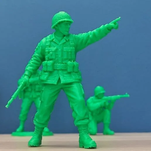 WWII U.S. Squad Leader Pointing Forward