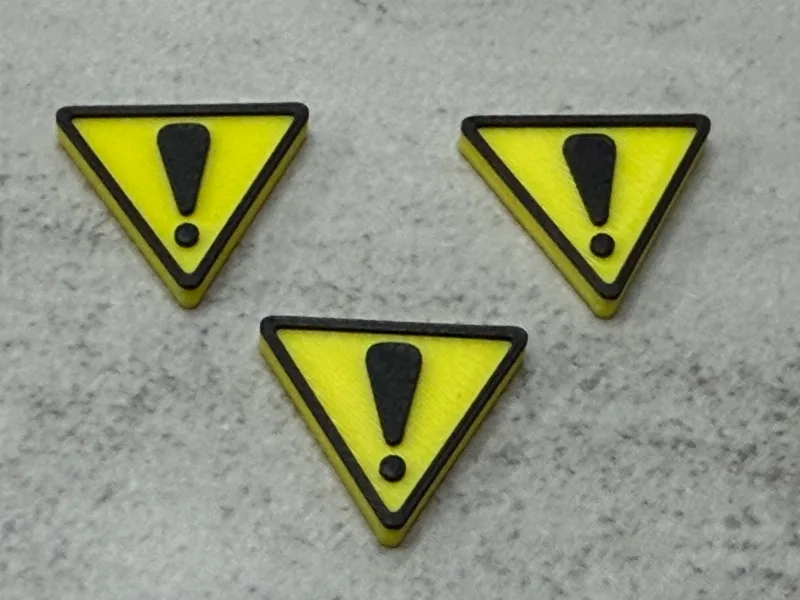 Damage/Attn Sign for RoboRally&Other Boardgames