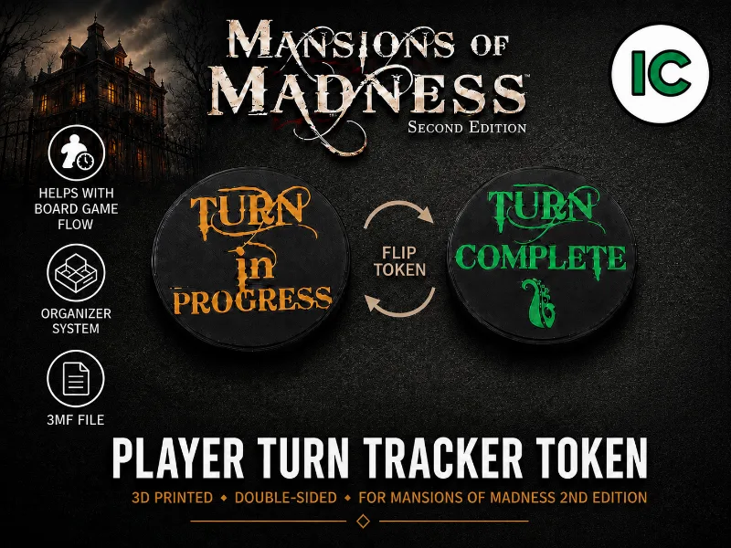 Turn Tracker Tokens - Mansions of Madness