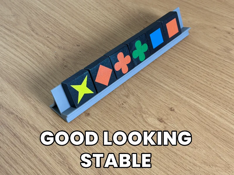 Qwirkle Tile Rack – Modern Curved Holder