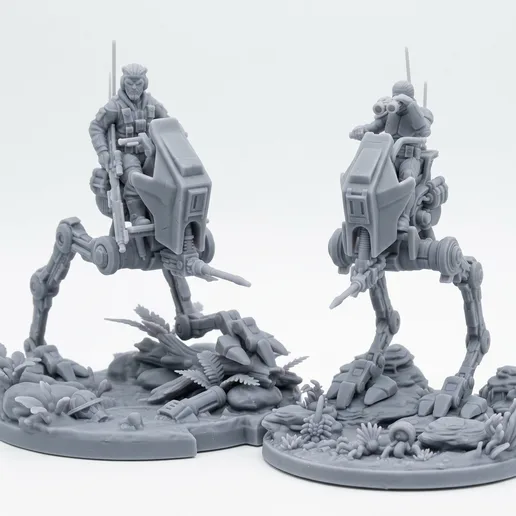 Rebel AT-RT Walker with Crew - 32mm Star Wars Legion Scale