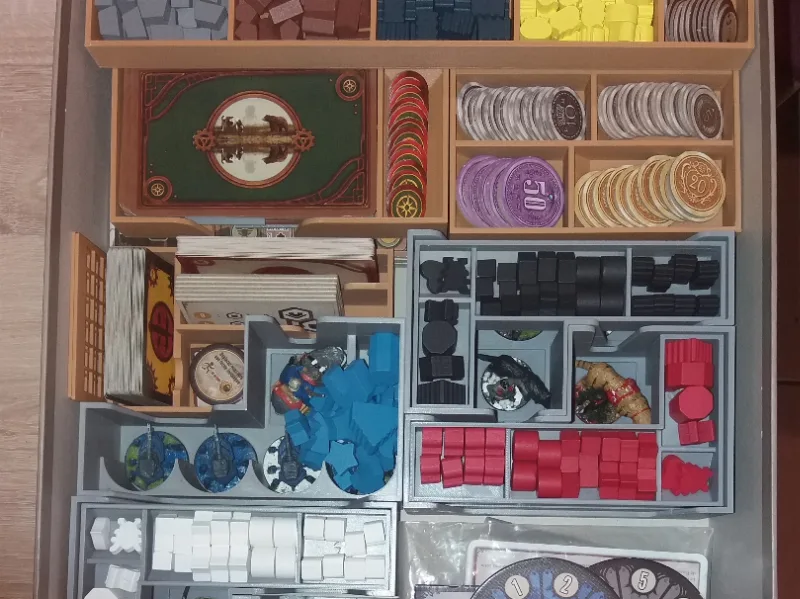 Scythe Organizer board game and extension