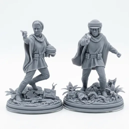 Leia Organa Endor Dual Pose - 32mm Star Wars Legion Scale